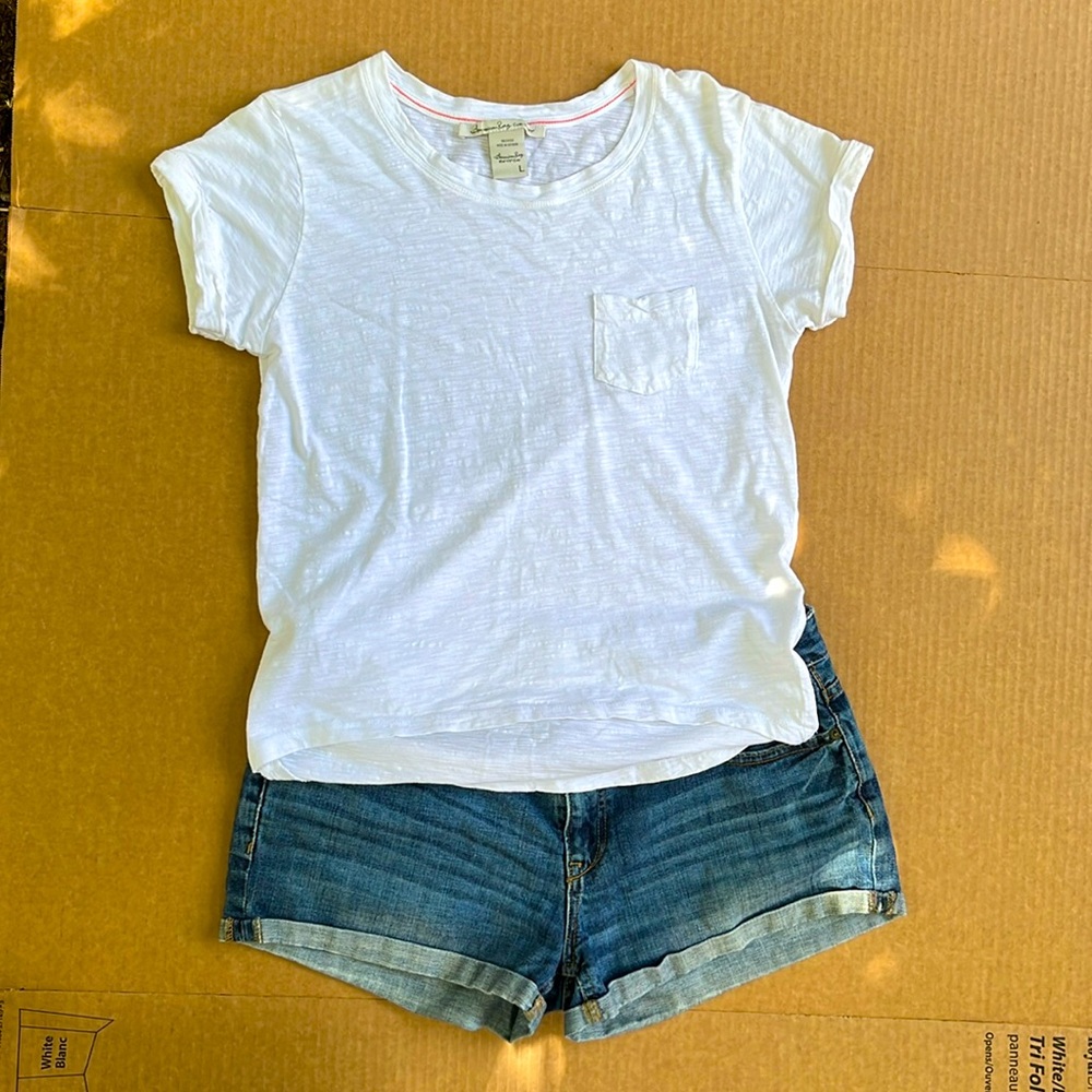 Aeropostale shorts 11/12 American Rag shirt L